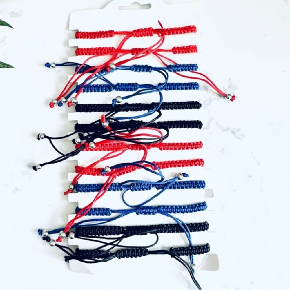 CLEARANCE Lucky Evil Eye Hamsa Bracelet Beads Red Blue String Protection Unisex - Picture 11 of 13